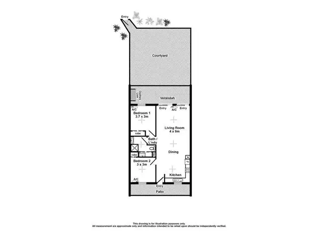 Floorplan of Homely unit listing, 2/16 Somerville Gdns, Parap NT