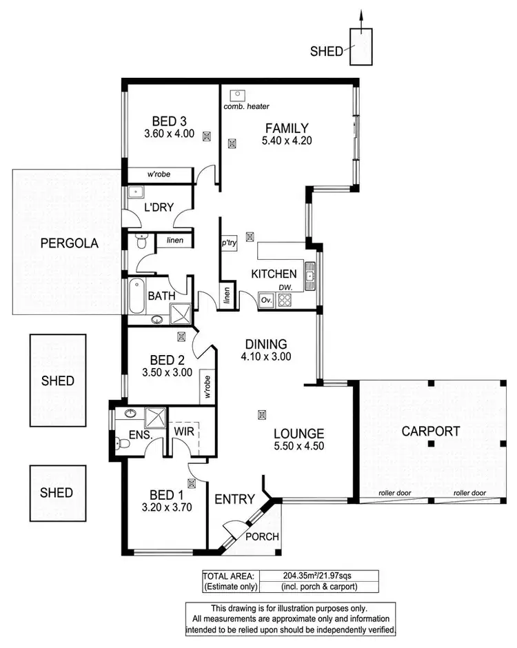 Floorplan of Homely house listing, 4 Woodland Gr, Aberfoyle Park SA