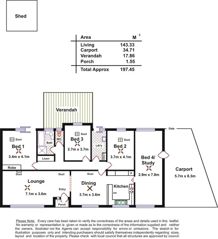 Floorplan of Homely house listing, 61 Fraser Ave, Happy Valley SA