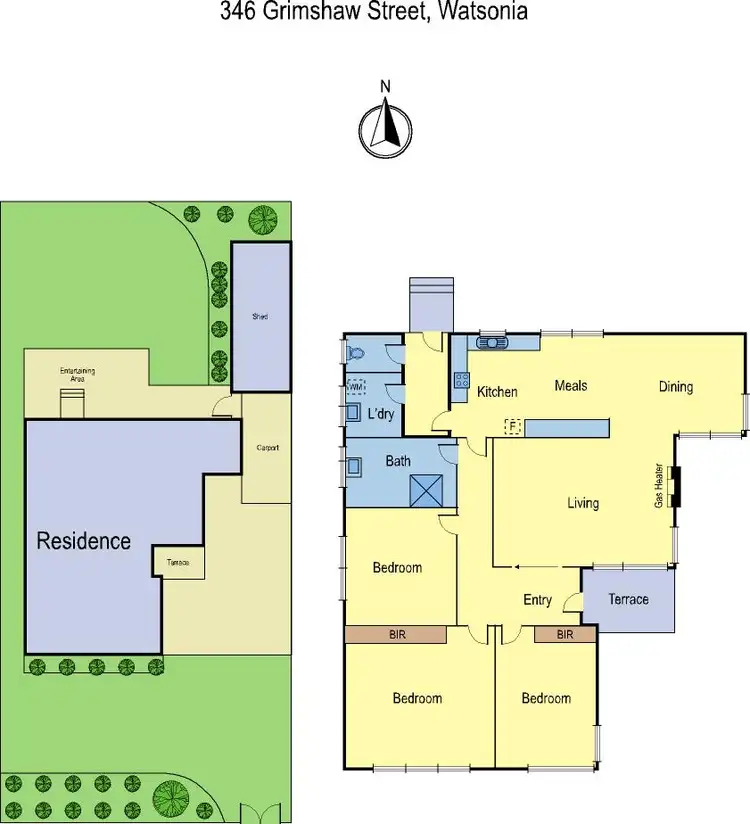 Floorplan of Homely house listing, 346 Grimshaw St, Watsonia North VIC