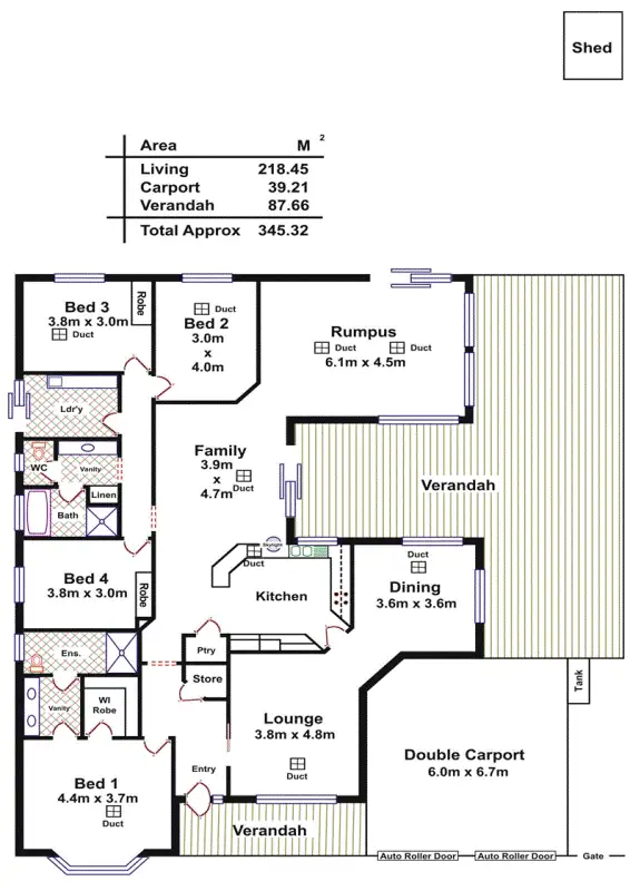 Floorplan of Homely house listing, 23 Whinnen St, Evanston Park SA