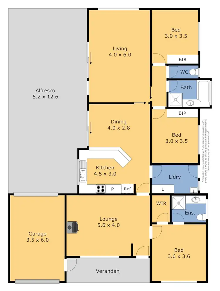 Floorplan of Homely house listing, 4 Bernard Ct, Lara VIC
