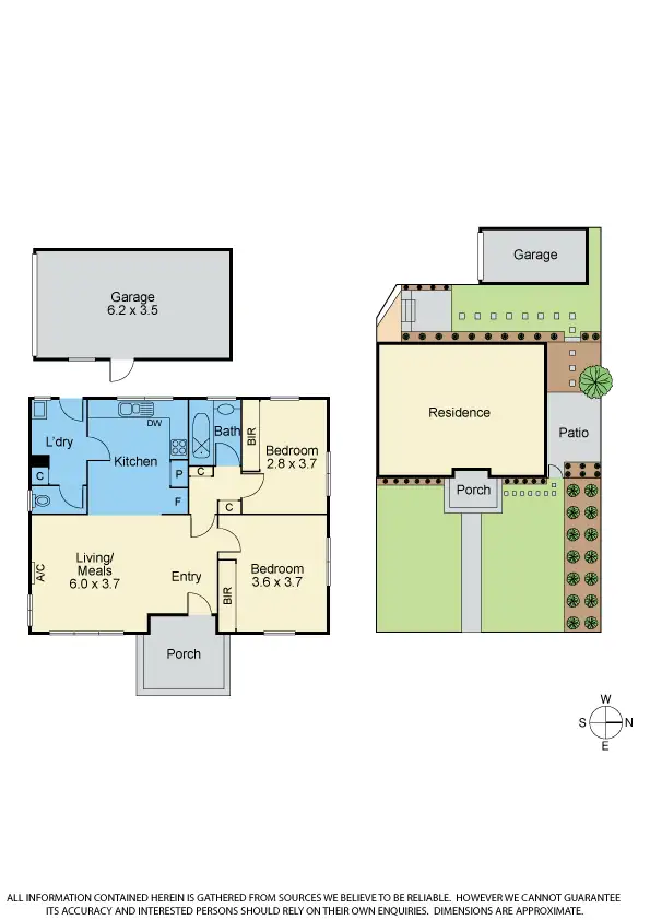 Floorplan of Homely unit listing, 1/7 Marks Ave, Heidelberg Heights VIC