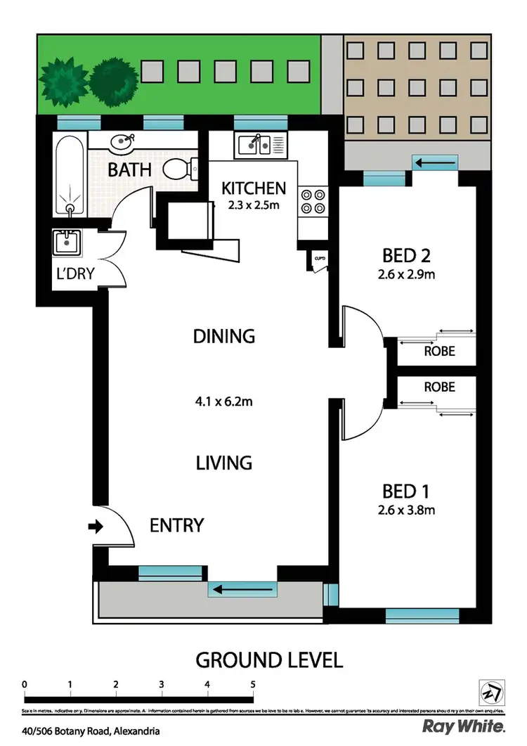 Floorplan of Homely apartment listing, 40/506 Botany Rd, Alexandria NSW