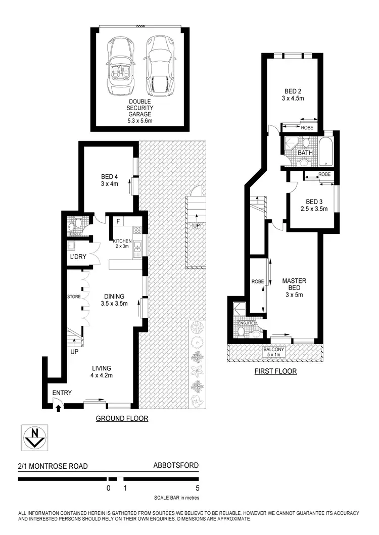 Floorplan of Homely townhouse listing, 2/1 Montrose Rd, Abbotsford NSW