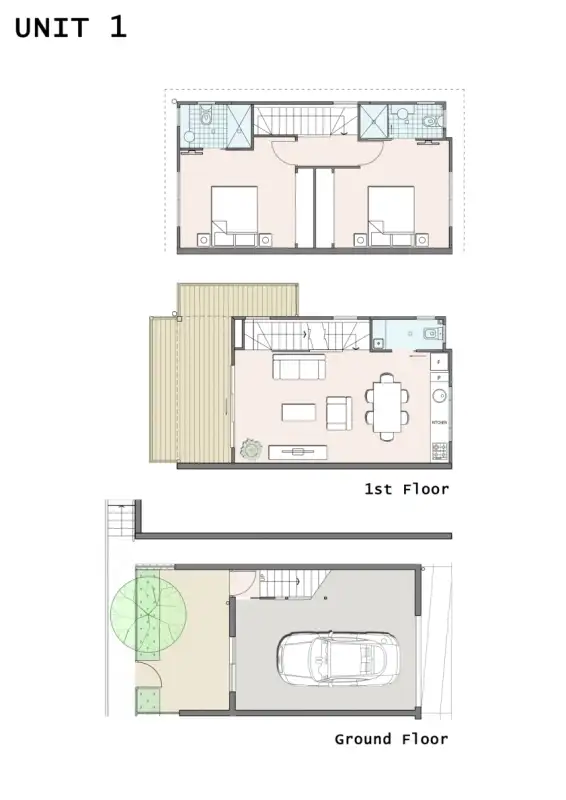 Floorplan of Homely townhouse listing, 2/5 Kipling St, Moorooka QLD