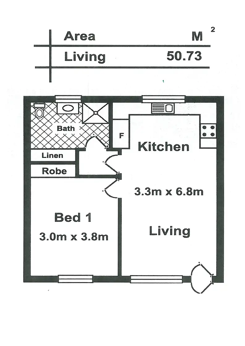 Floorplan of Homely unit listing, 4/106 Sixth Ave, Joslin SA
