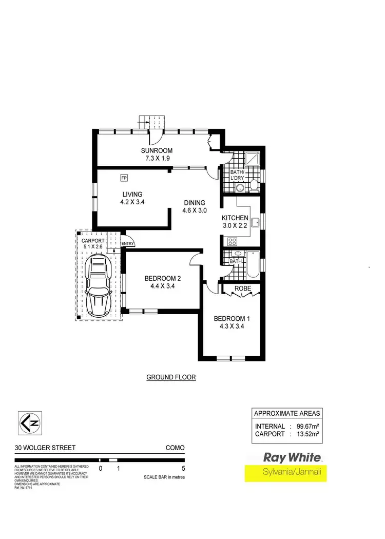 Floorplan of Homely house listing, 30 Wolger St, Como NSW