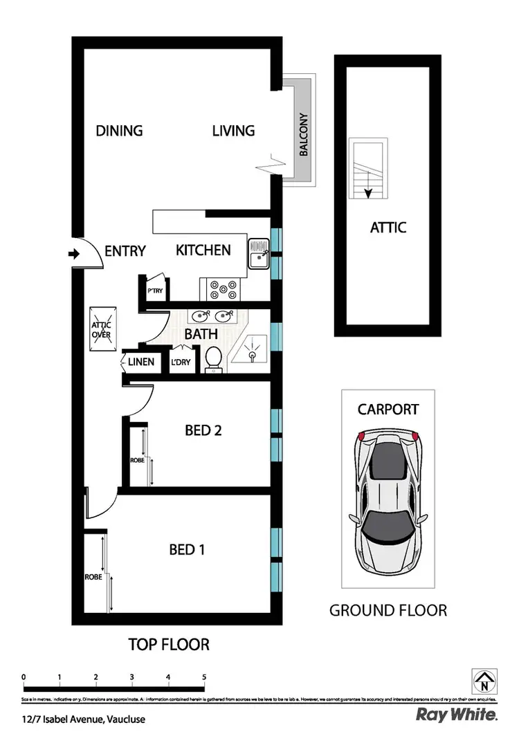 Floorplan of Homely apartment listing, 12/7 Isabel Ave, Vaucluse NSW