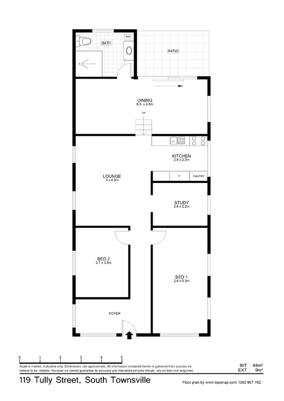 Floorplan of Homely house listing, 119 Tully St, South Townsville QLD