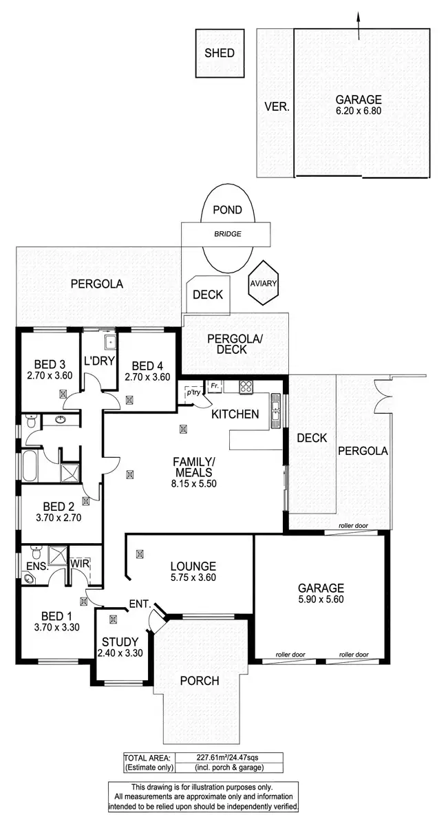 Floorplan of Homely house listing, 8 Humphrys Rd, Aldinga Beach SA