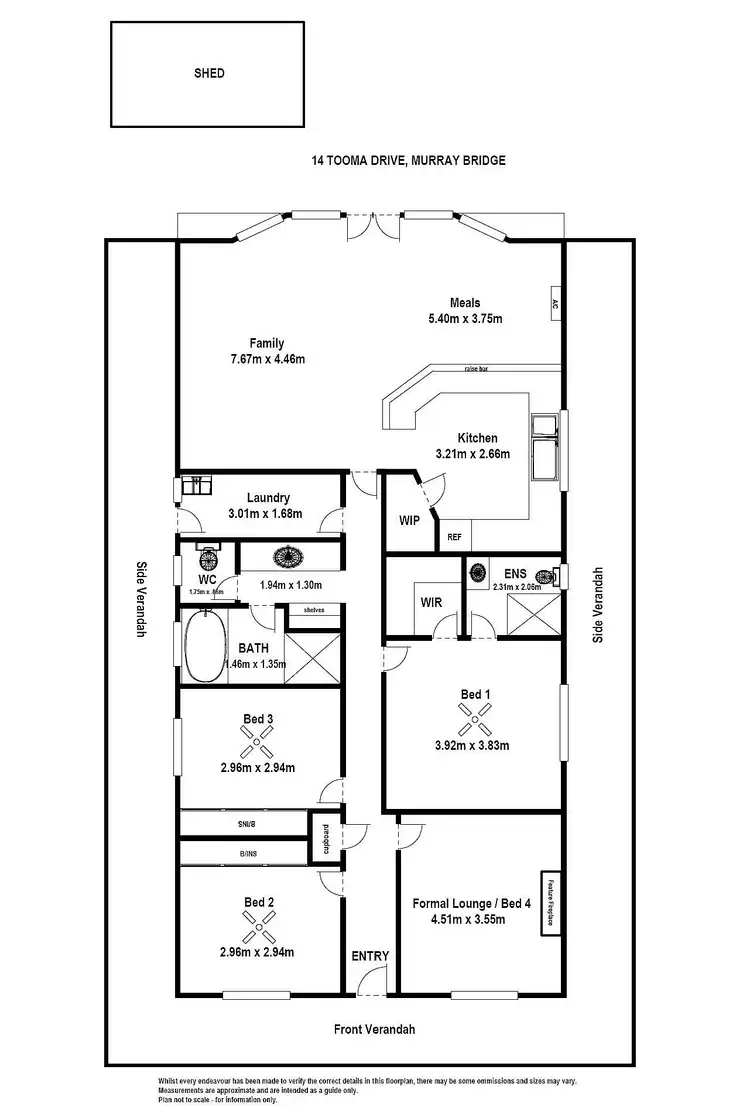 Floorplan of Homely house listing, 14 Tooma Dr, Murray Bridge SA