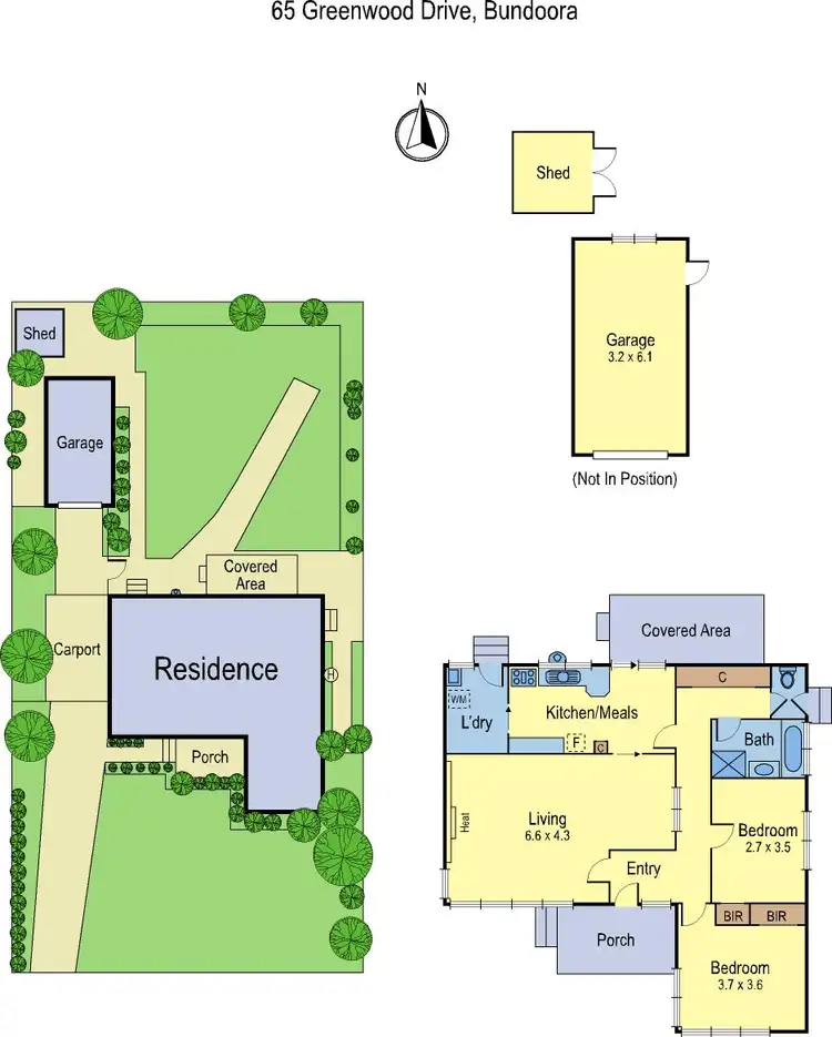 Floorplan of Homely house listing, 65 Greenwood Dr, Bundoora VIC