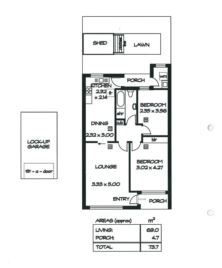 Floorplan of Homely house listing, 2/8 Farne Tce, Marion SA