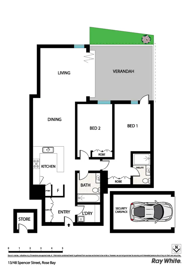Floorplan of Homely apartment listing, 13/48 Spencer St, Rose Bay NSW