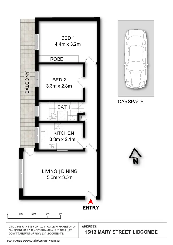 Floorplan of Homely unit listing, 15/13 Mary St, Lidcombe NSW