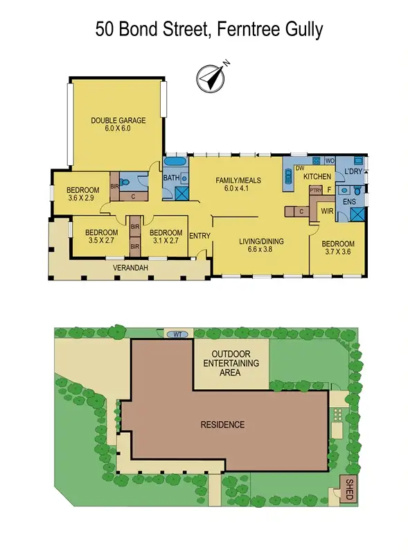 Floorplan of Homely house listing, 50 Bond St, Ferntree Gully VIC