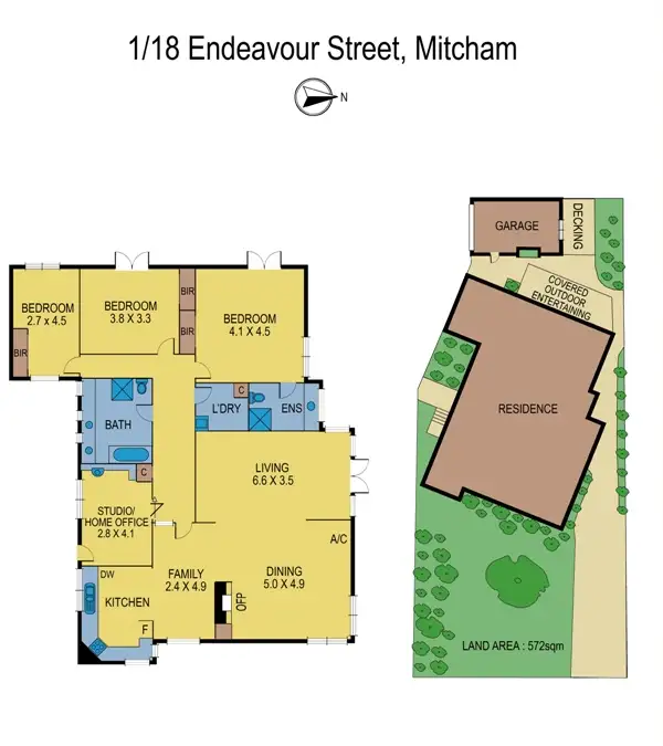 Floorplan of Homely house listing, 1/18 Endeavour St, Mitcham VIC
