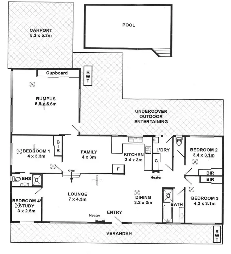 Floorplan of Homely house listing, 1 Correa St, Blackwood SA