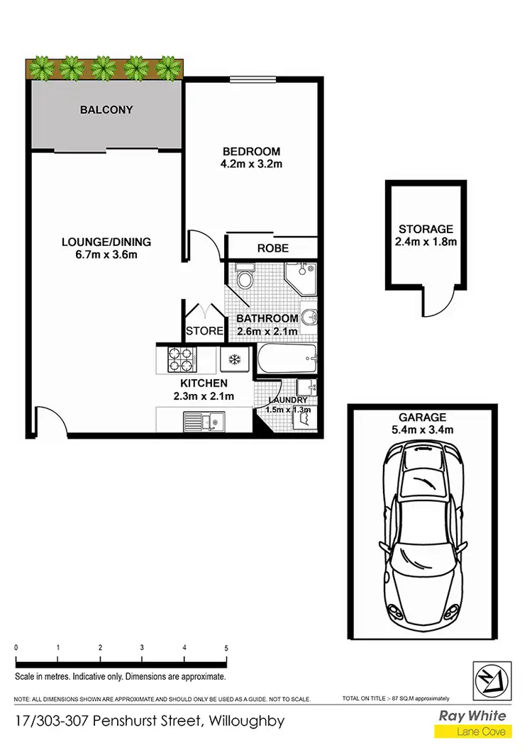Floorplan of Homely apartment listing, 17/301-307 Penshurst St, Willoughby NSW