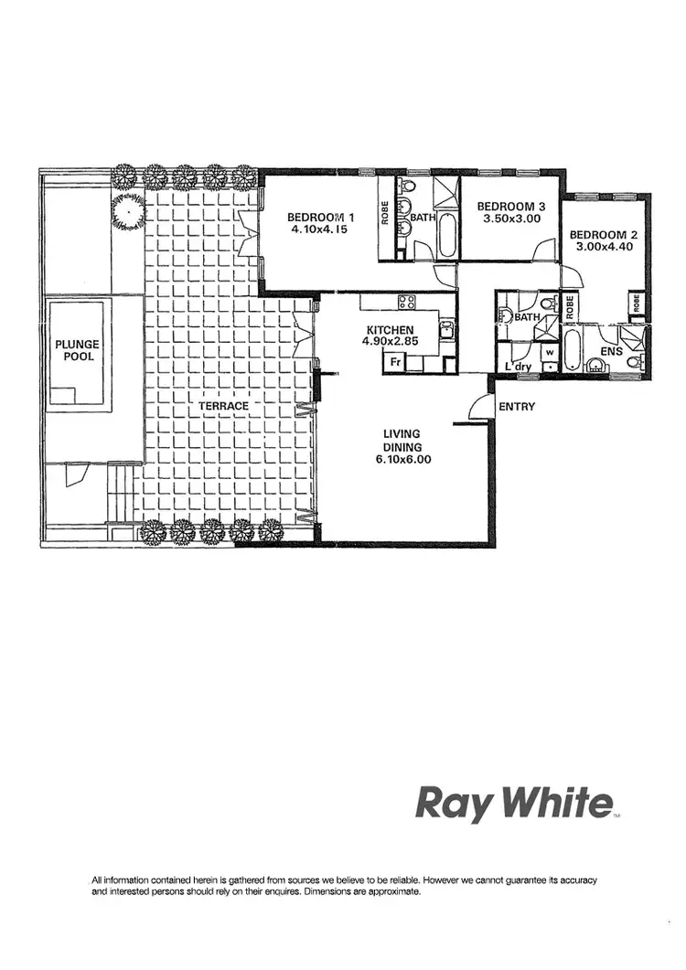 Floorplan of Homely apartment listing, 3/17 Wairoa Ave, North Bondi NSW
