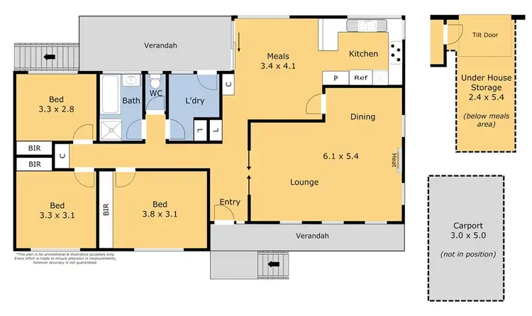 Floorplan of Homely house listing, 6 Eldine Ct, Grovedale VIC