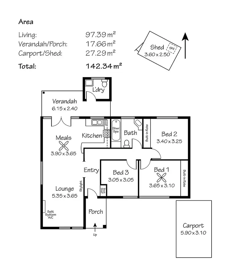 Floorplan of Homely house listing, 8 Pain Rd, Hahndorf SA
