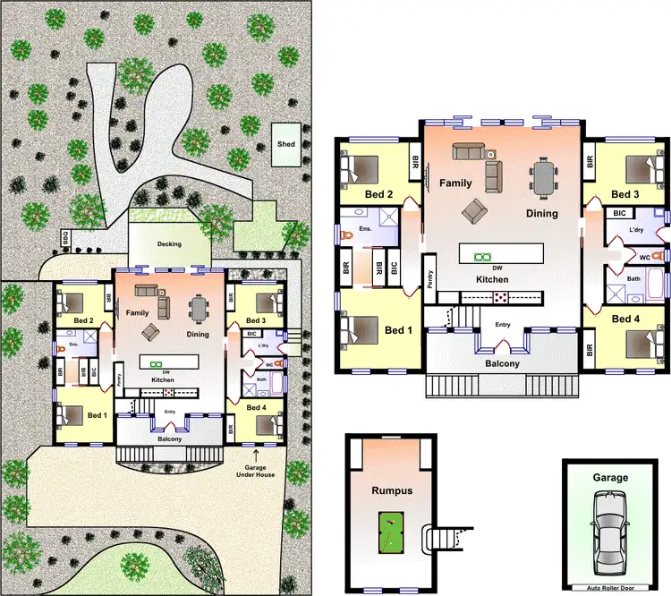 Floorplan of Homely house listing, 8 Warrain Ave, Rosebud VIC