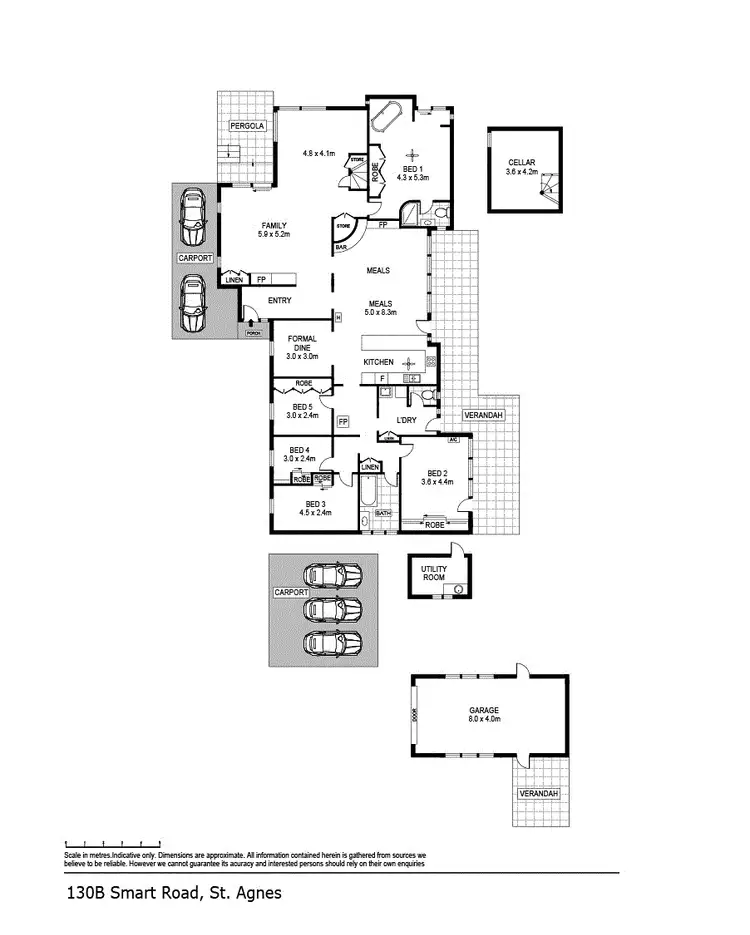 Floorplan of Homely house listing, 130B Smart Rd, St Agnes SA