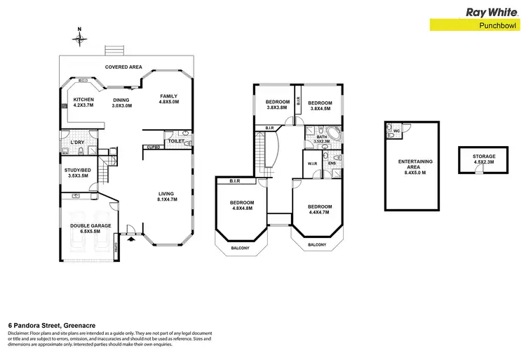 Floorplan of Homely house listing, 6 Pandora St, Greenacre NSW