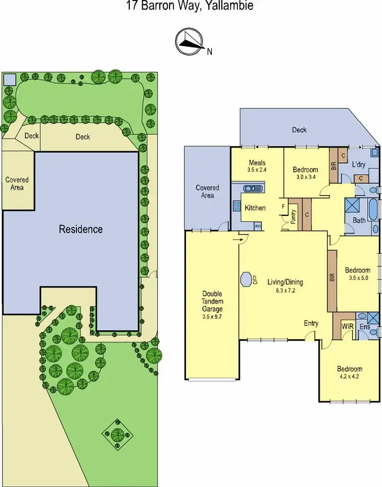 Floorplan of Homely house listing, 17 Barron Way, Yallambie VIC