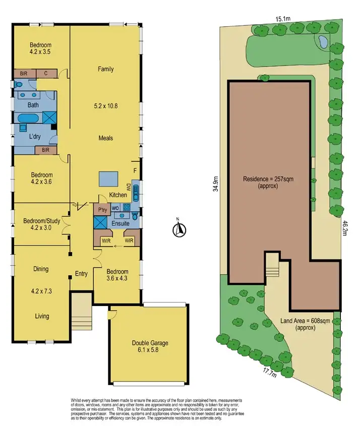 Floorplan of Homely house listing, 15 Fulton Cres, Burwood VIC