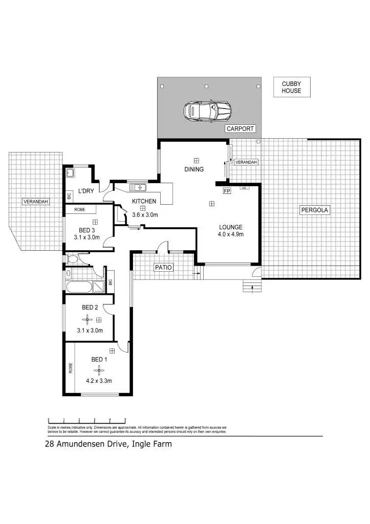 Floorplan of Homely house listing, 28 Amundsen Dr, Ingle Farm SA