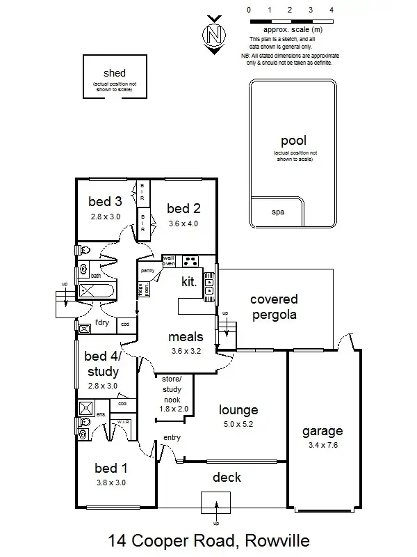 Floorplan of Homely house listing, 14 Cooper Rd, Rowville VIC