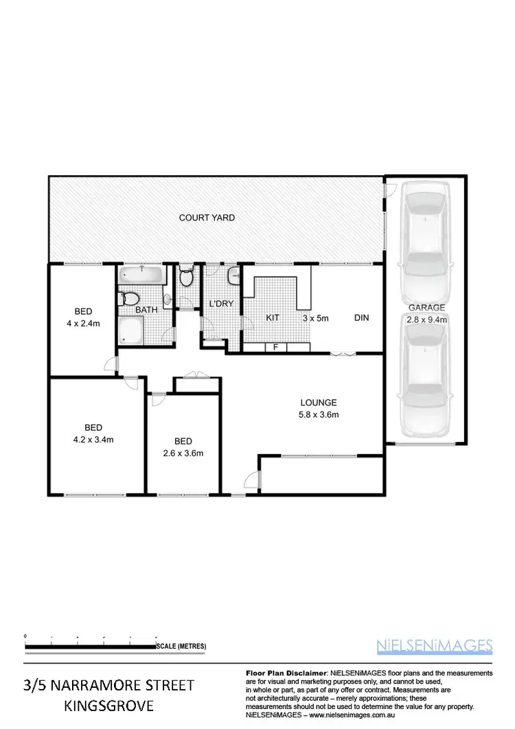 Floorplan of Homely villa listing, 3/5 Narramore St, Kingsgrove NSW