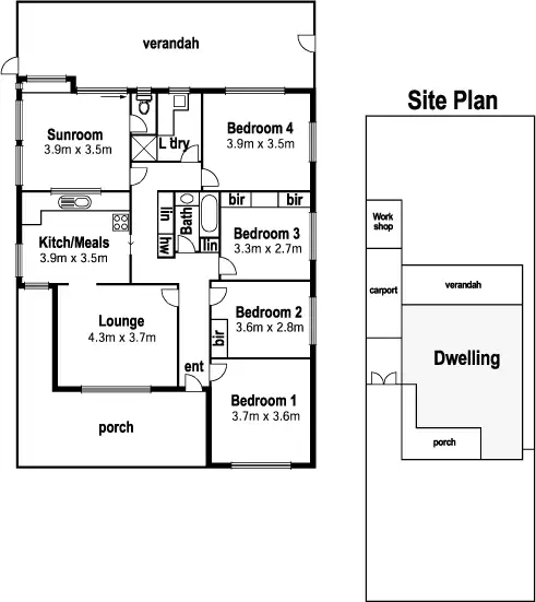 Floorplan of Homely house listing, 19 Larch St, Thomastown VIC