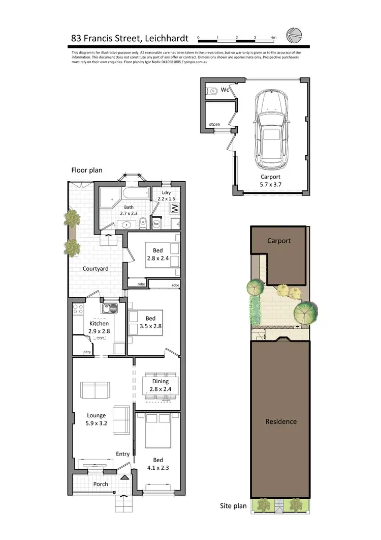 Floorplan of Homely house listing, 83 Francis St, Leichhardt NSW