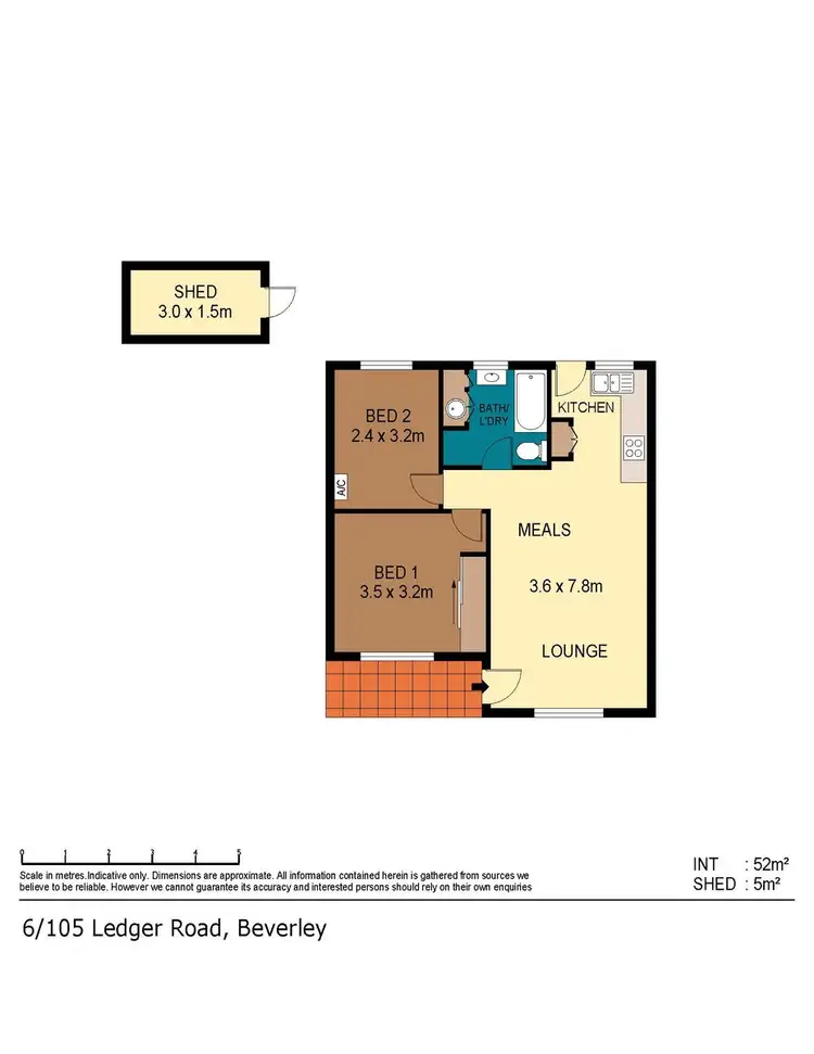Floorplan of Homely house listing, 6/105 Ledger Rd, Beverley SA
