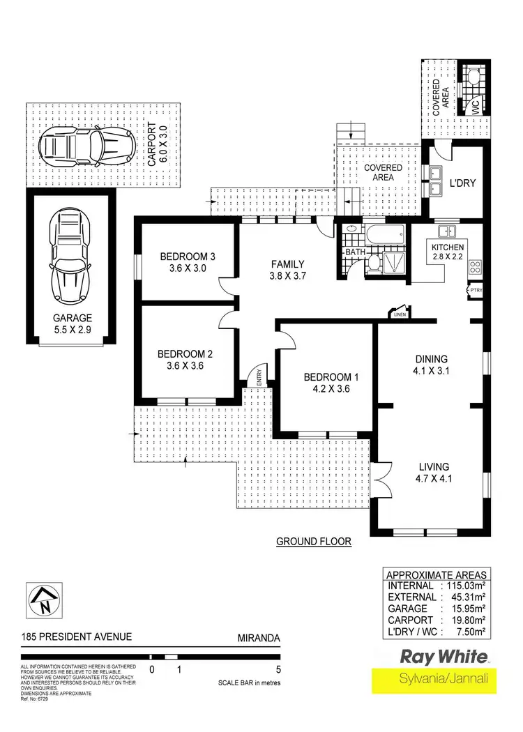 Floorplan of Homely house listing, 185 President Ave, Miranda NSW