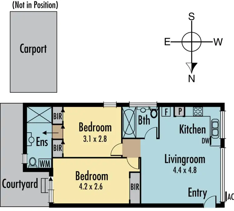 Floorplan of Homely apartment listing, 4/15 Sydney St, Murrumbeena VIC