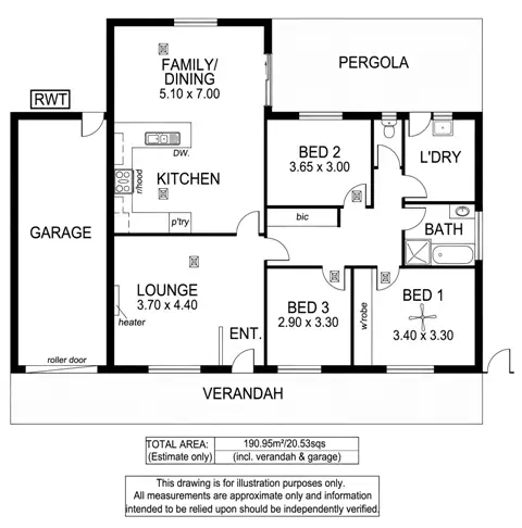 Floorplan of Homely house listing, 4 Buttercup Gr, Morphett Vale SA