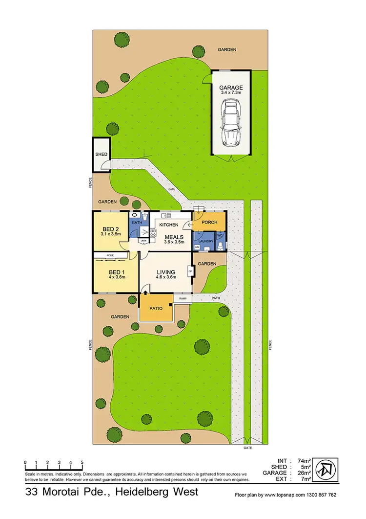 Floorplan of Homely house listing, 33 Morotai Pde, Heidelberg West VIC