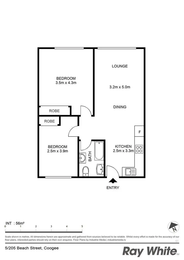 Floorplan of Homely apartment listing, 5/205 Beach St, Coogee NSW