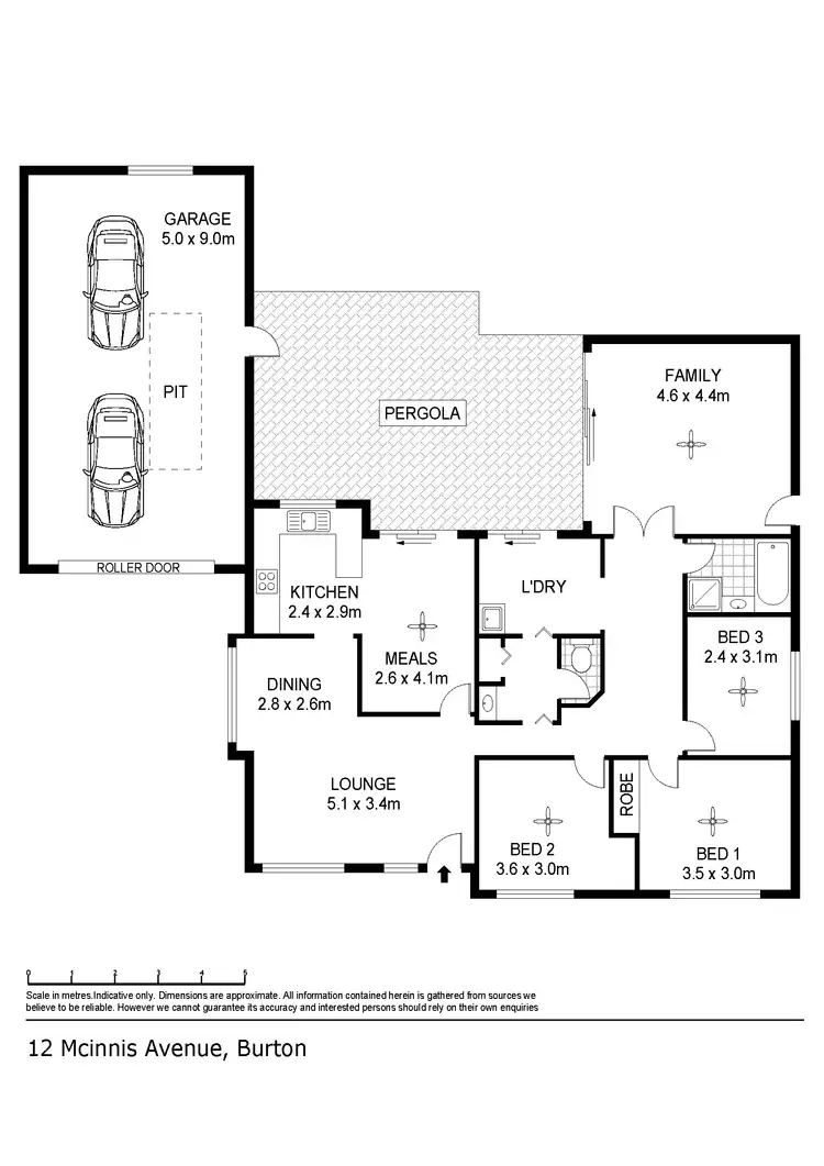 Floorplan of Homely house listing, 12 McInnis Ave, Burton SA
