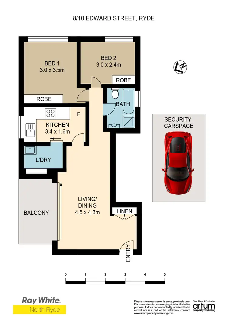 Floorplan of Homely unit listing, 8/10 Edward St, Ryde NSW