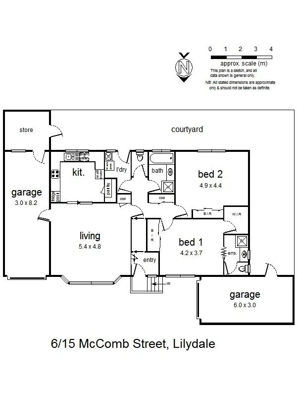Floorplan of Homely unit listing, 6/15 McComb St, Lilydale VIC