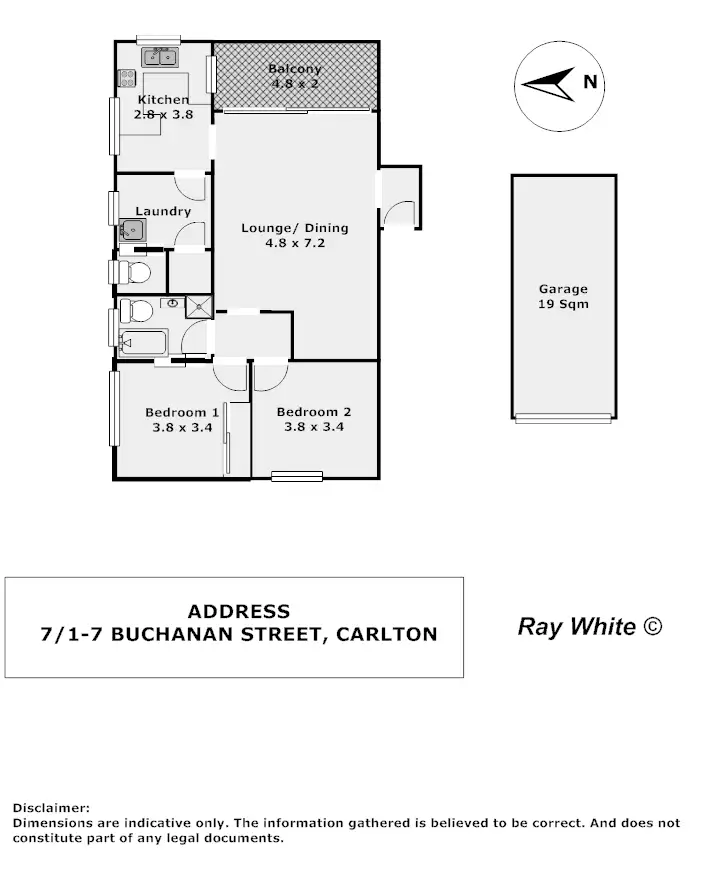 Floorplan of Homely unit listing, 7/1-7 Buchanan St, Carlton NSW