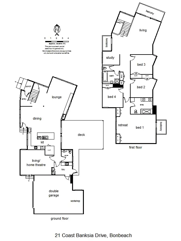 Floorplan of Homely house listing, 21 Coast Banksia Drive, Bonbeach VIC 3196