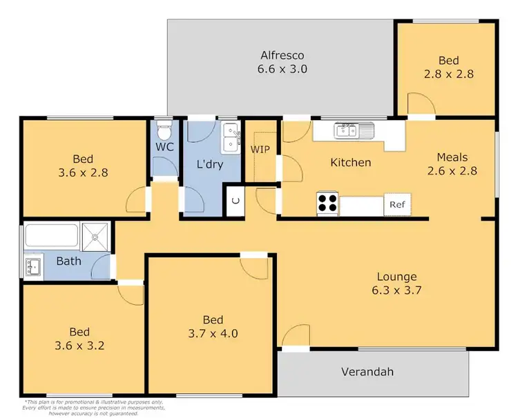 Floorplan of Homely house listing, 2 Kalver St, Corio VIC