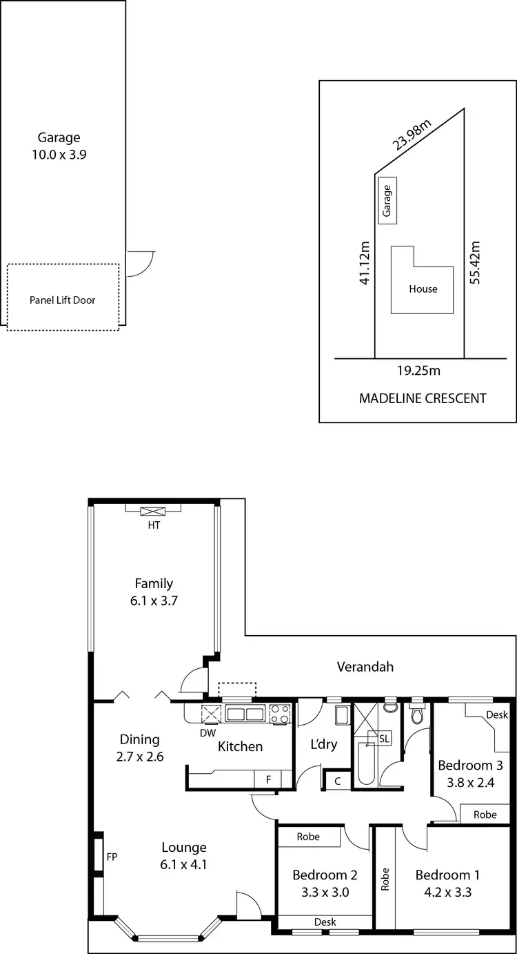 Floorplan of Homely house listing, 26 Madeline Cres, Fulham Gardens SA